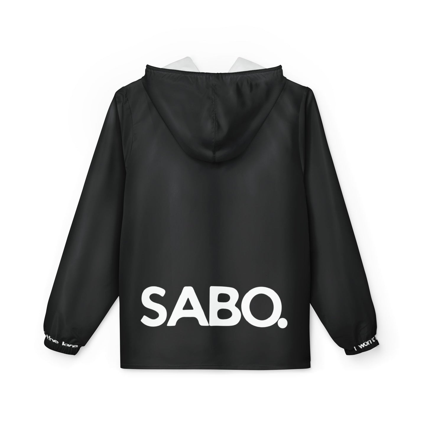 SABO Black Red Graphic Windbreaker Jacket