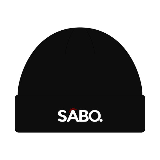 SABO Logo Cuff Beanie — Knit Winter Hat with Embroidered Accent