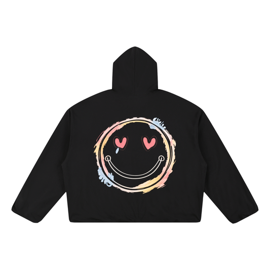 SABO. MEMENTO MORI Boxy Gather-Hem Hoodie