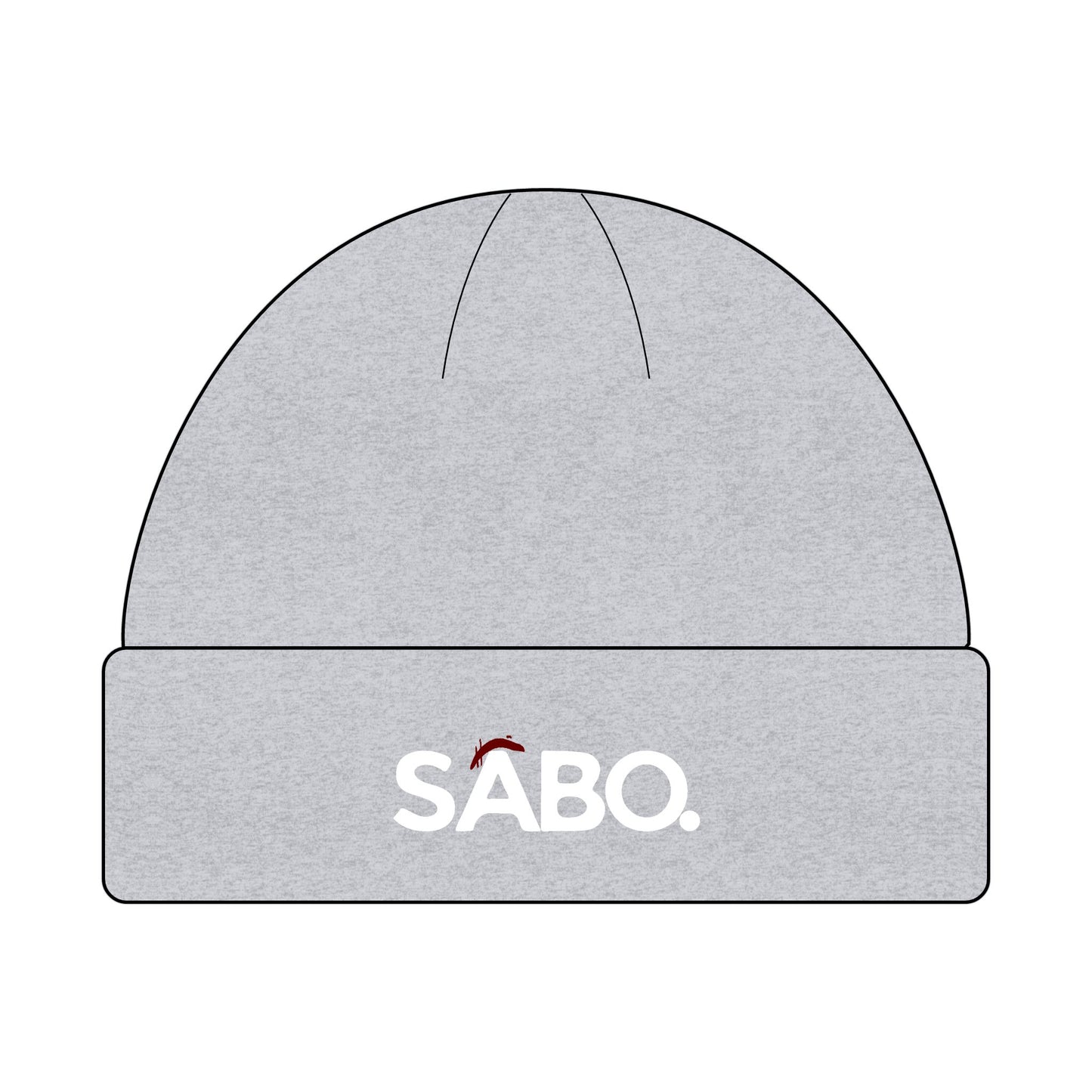 SABO Logo Cuff Beanie — Knit Winter Hat with Embroidered Accent