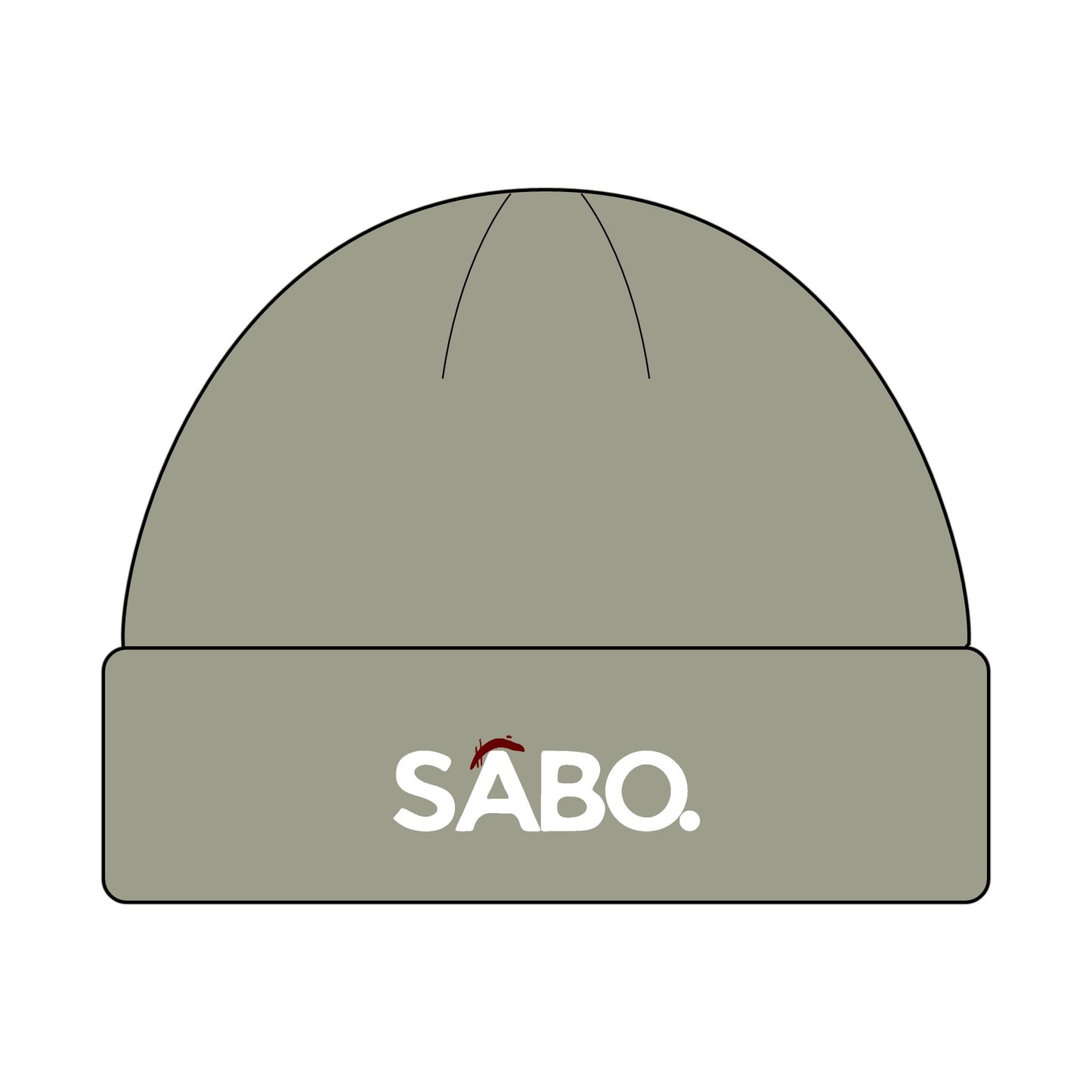 SABO Logo Cuff Beanie — Knit Winter Hat with Embroidered Accent