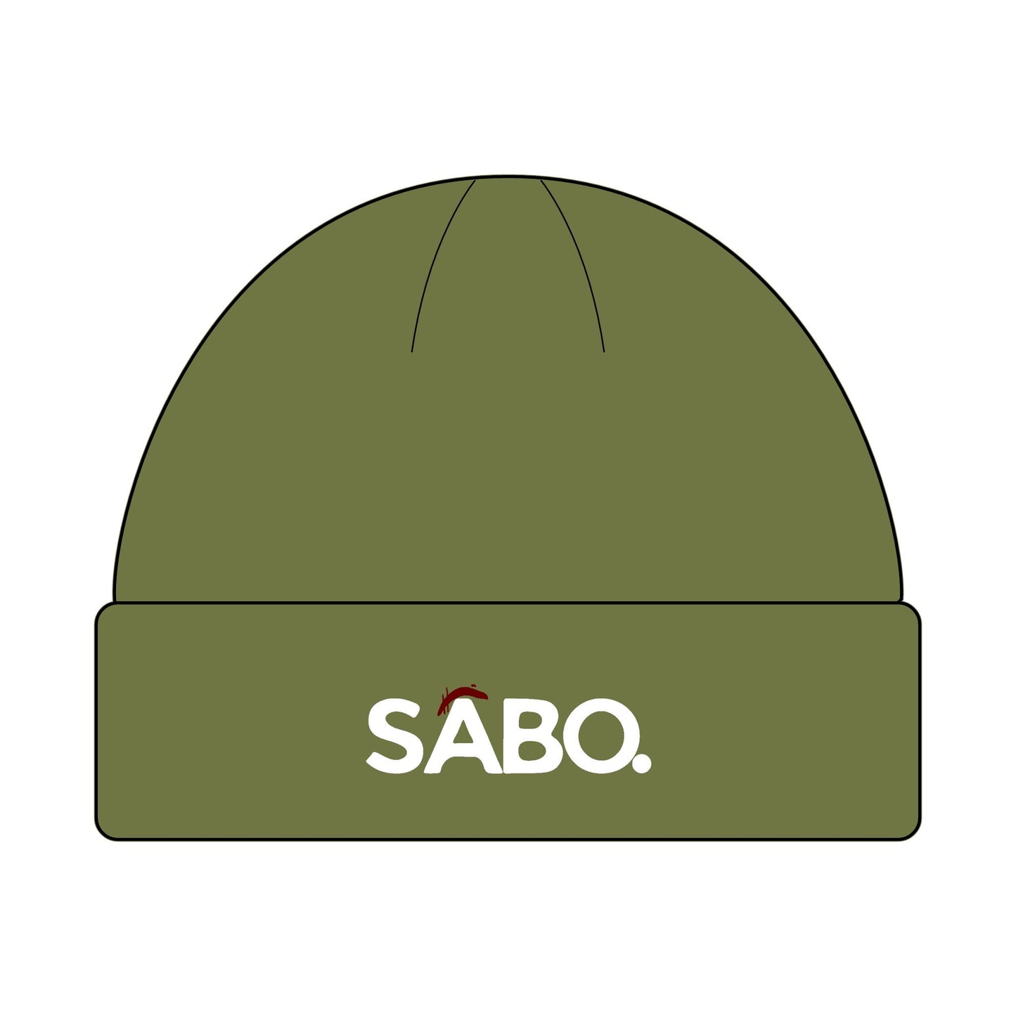 SABO Logo Cuff Beanie — Knit Winter Hat with Embroidered Accent