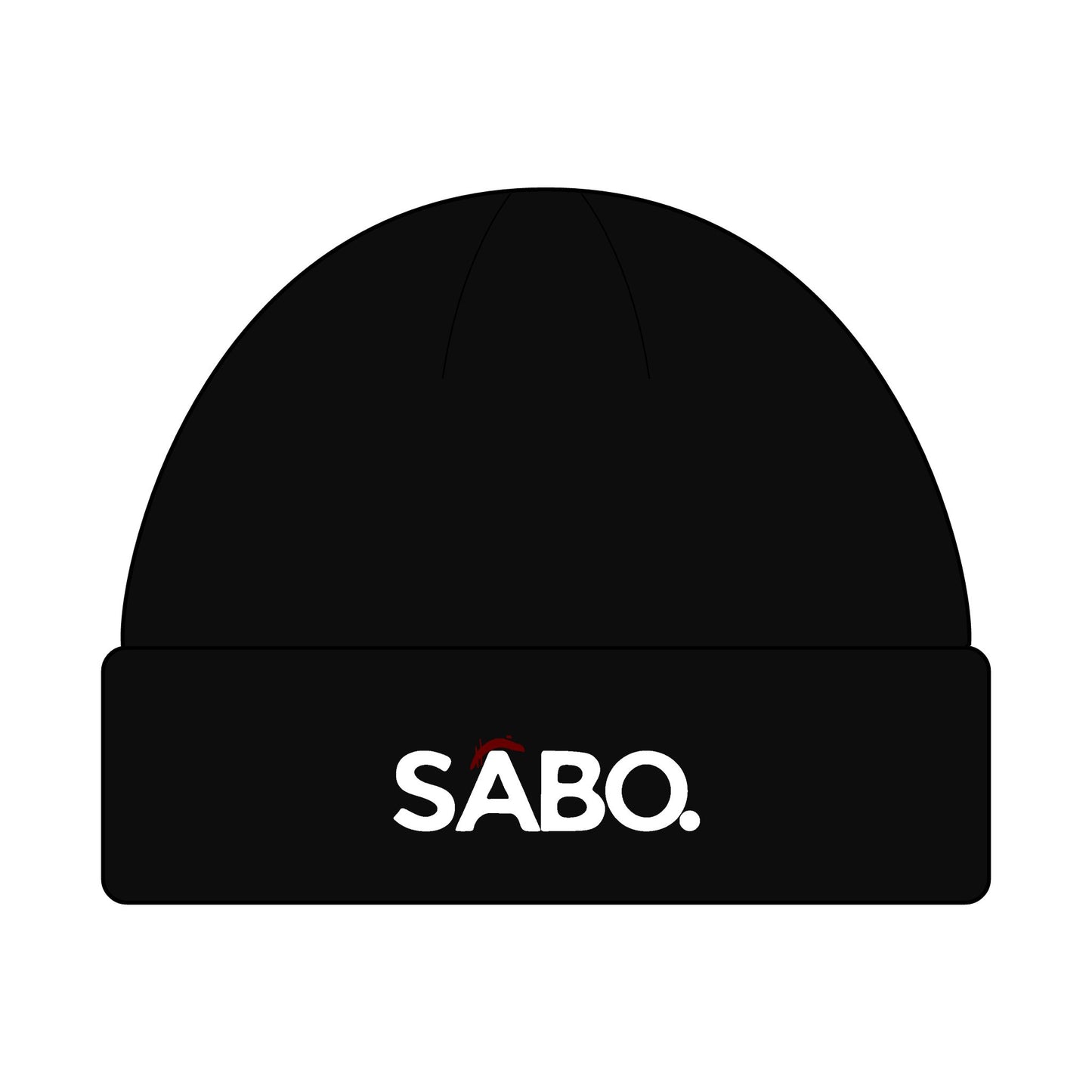 SABO Logo Cuff Beanie — Knit Winter Hat with Embroidered Accent