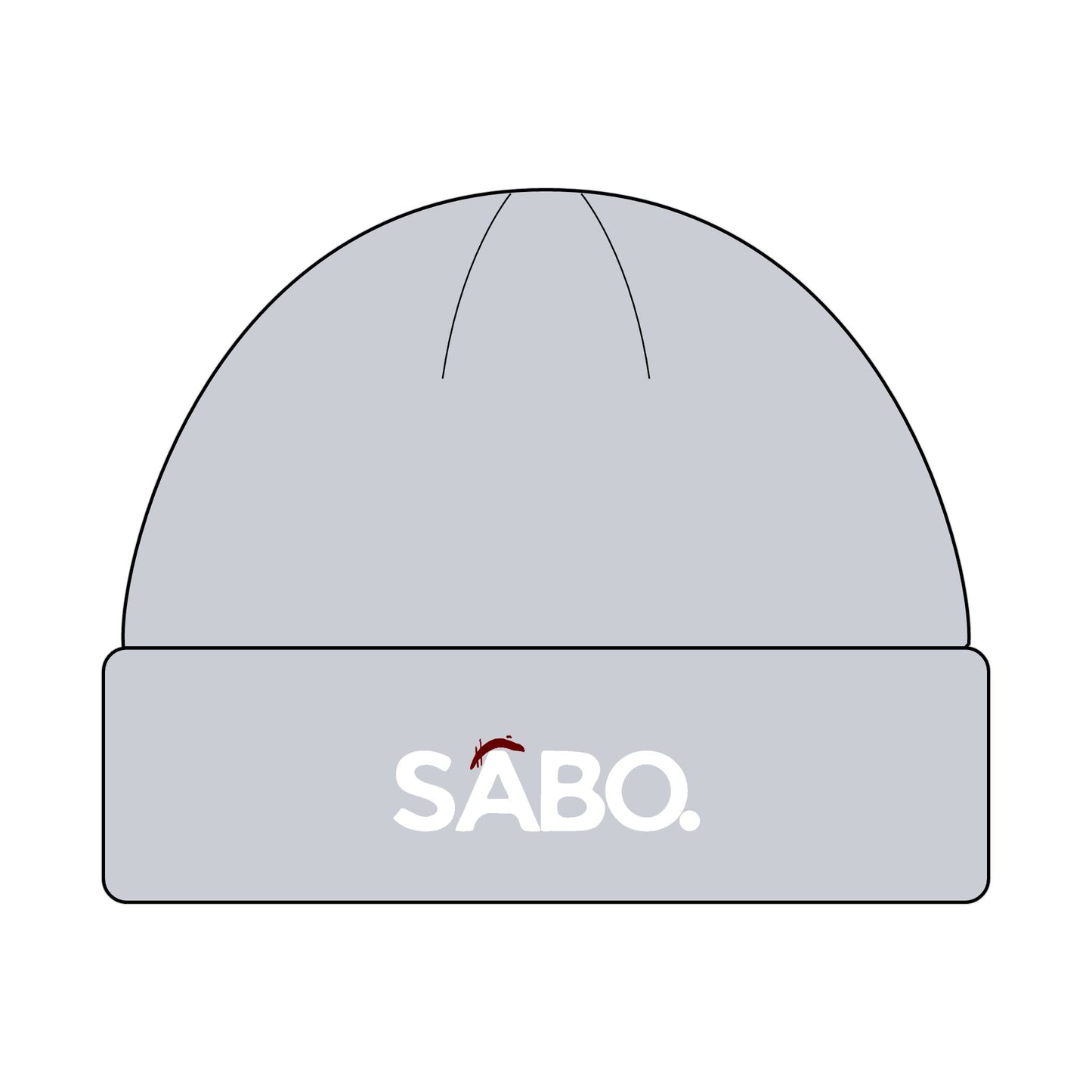 SABO Logo Cuff Beanie — Knit Winter Hat with Embroidered Accent