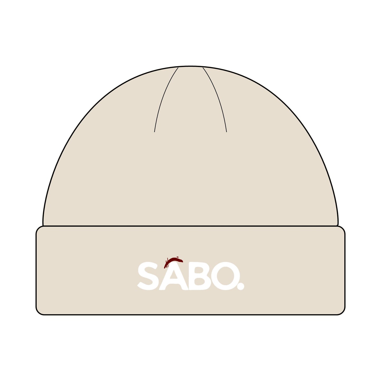 SABO Logo Cuff Beanie — Knit Winter Hat with Embroidered Accent