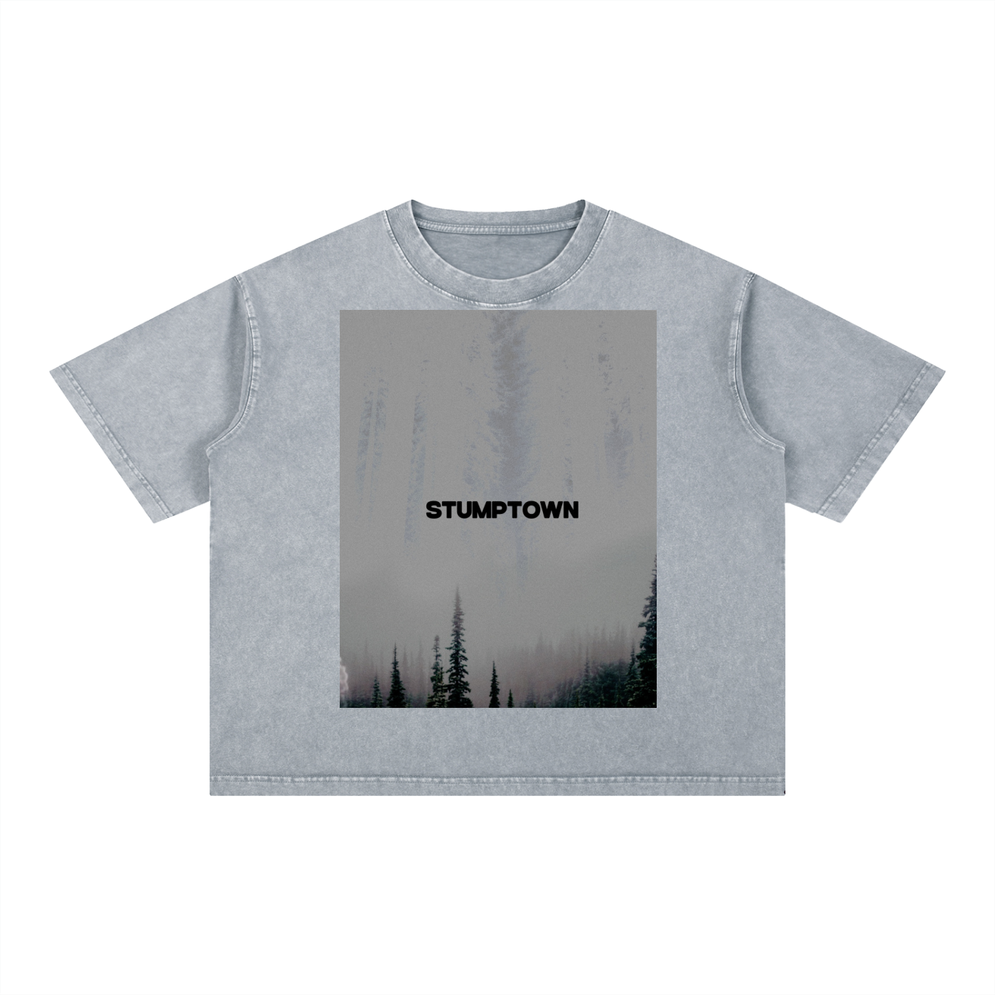 Mineral Wash Boxy Cotton T-Shirt