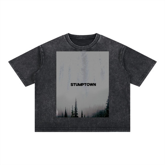 Mineral Wash Boxy Cotton T-Shirt