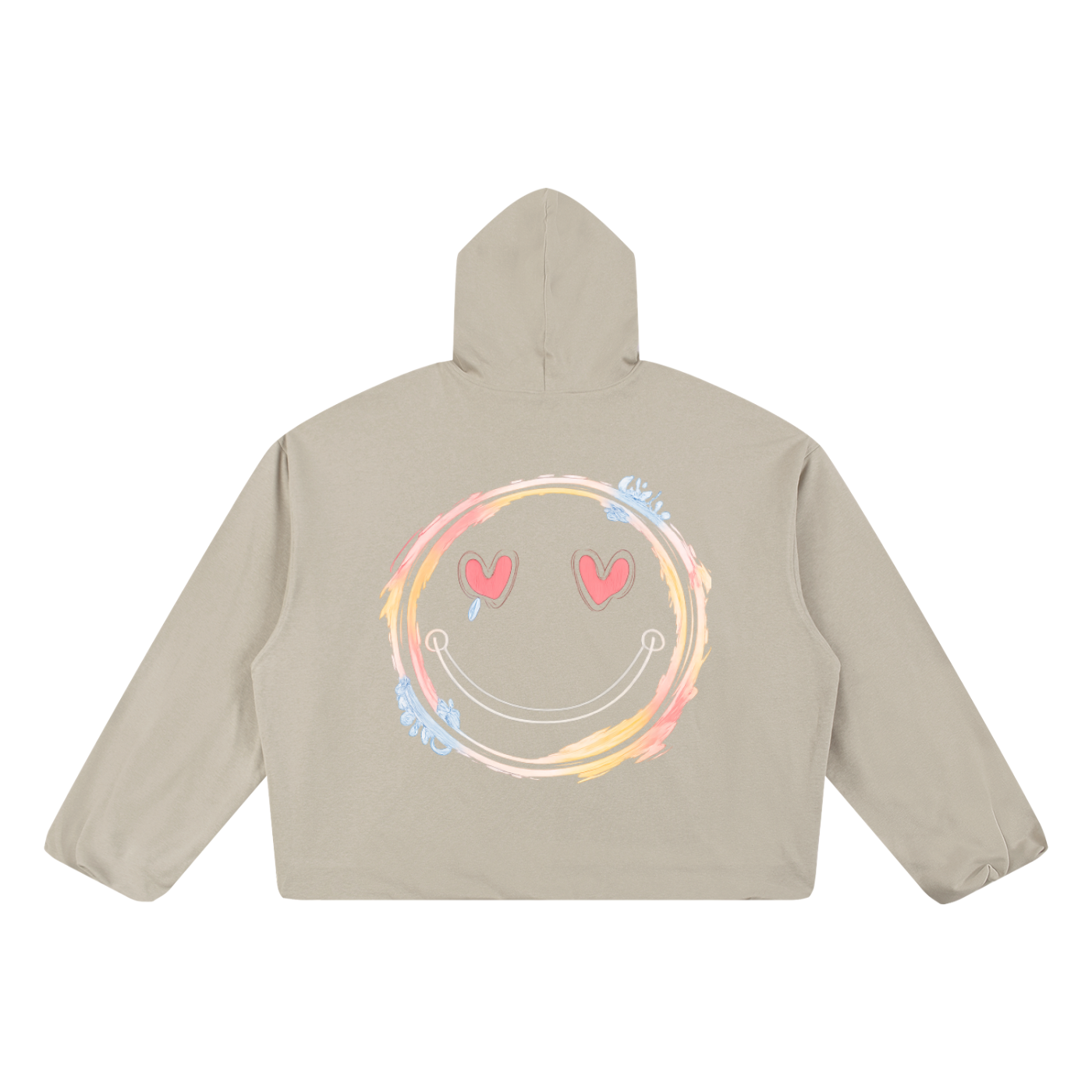 SABO. MEMENTO MORI Boxy Gather-Hem Hoodie