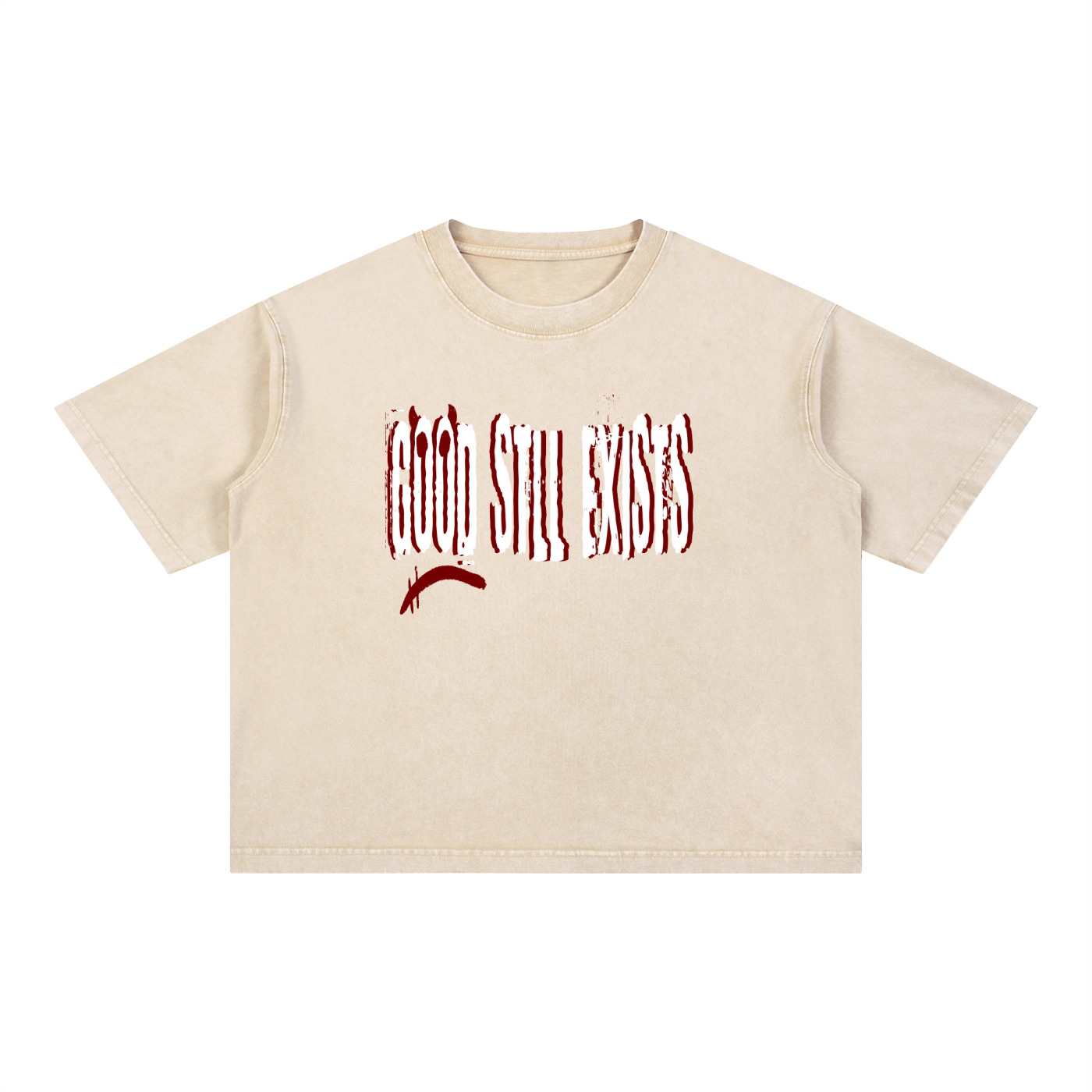 Mineral Wash Boxy Cotton T-Shirt